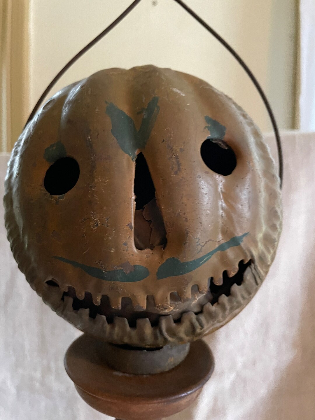 Antique Tin Halloween JOL Parade Lantern Etsy