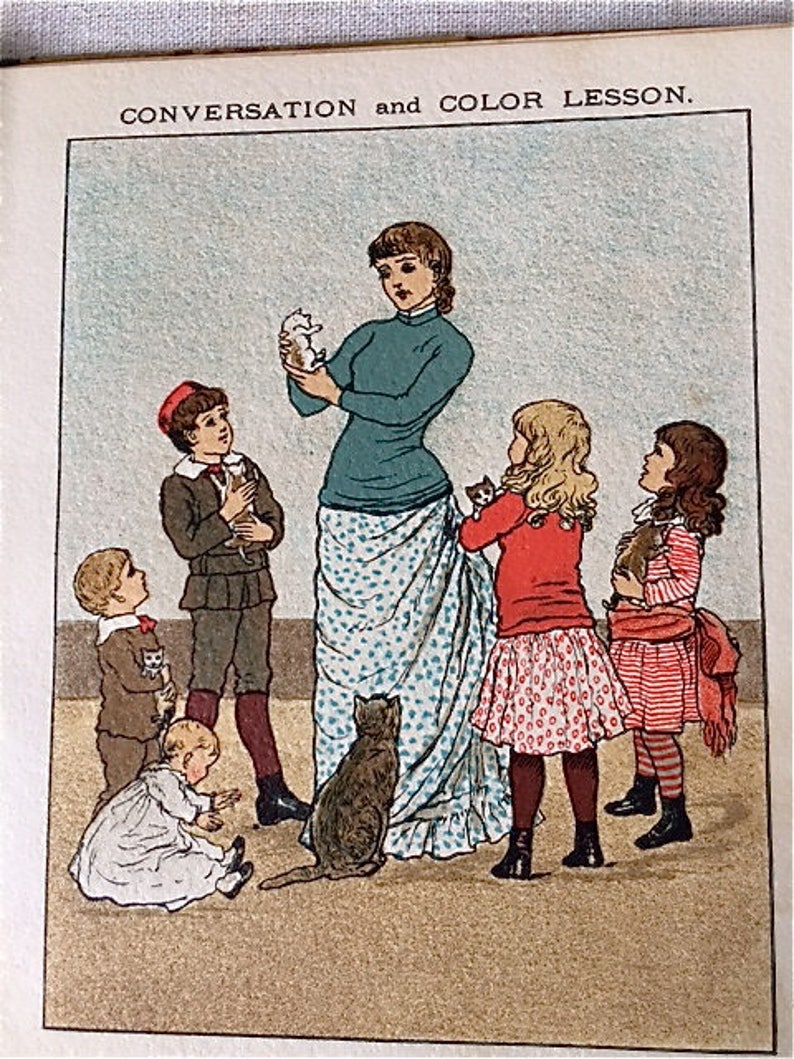 Vintage Victorian Primer School Book image 2