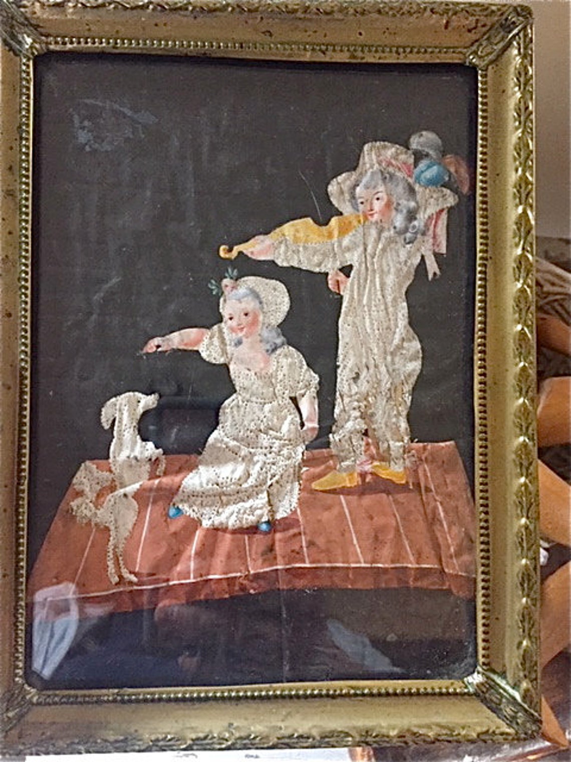 Antique Pin Prick Painting on Vellum 18th C Etsy