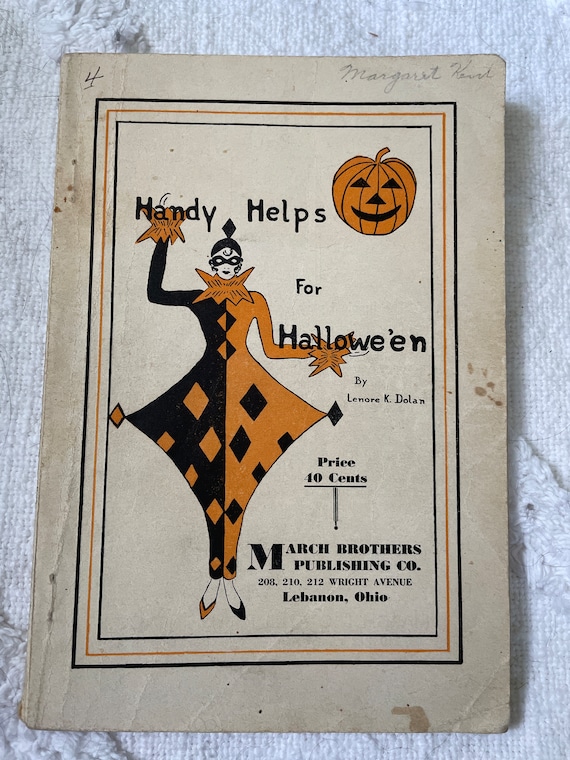 Antique Halloween Book