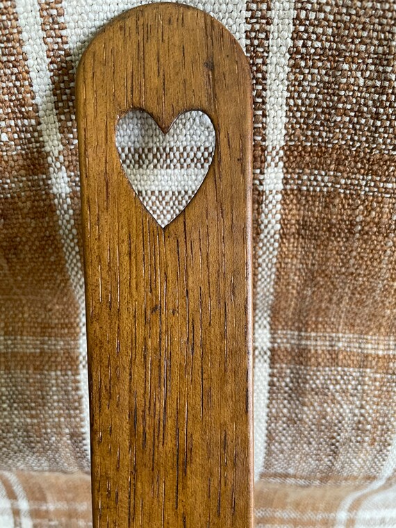 Antique Wooden Busk with Heart - image 2