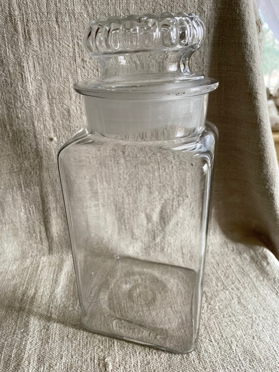Antique Glass Store Counter Display Jar Etsy