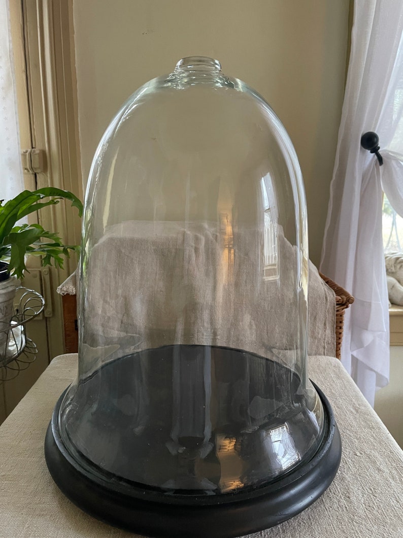 Antique Glass Cloche Extra Large Etsy