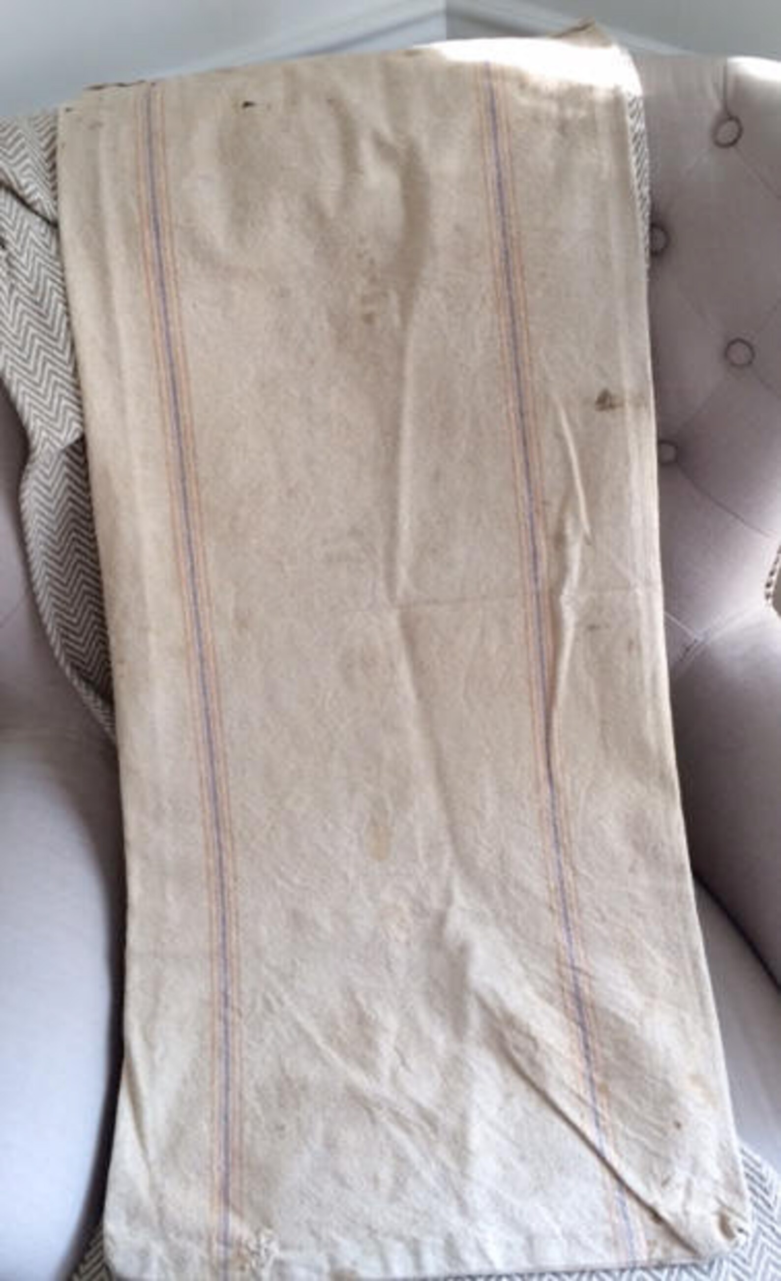 Vintage Grain Bag With Original Eagle Bag Stamp Etsy