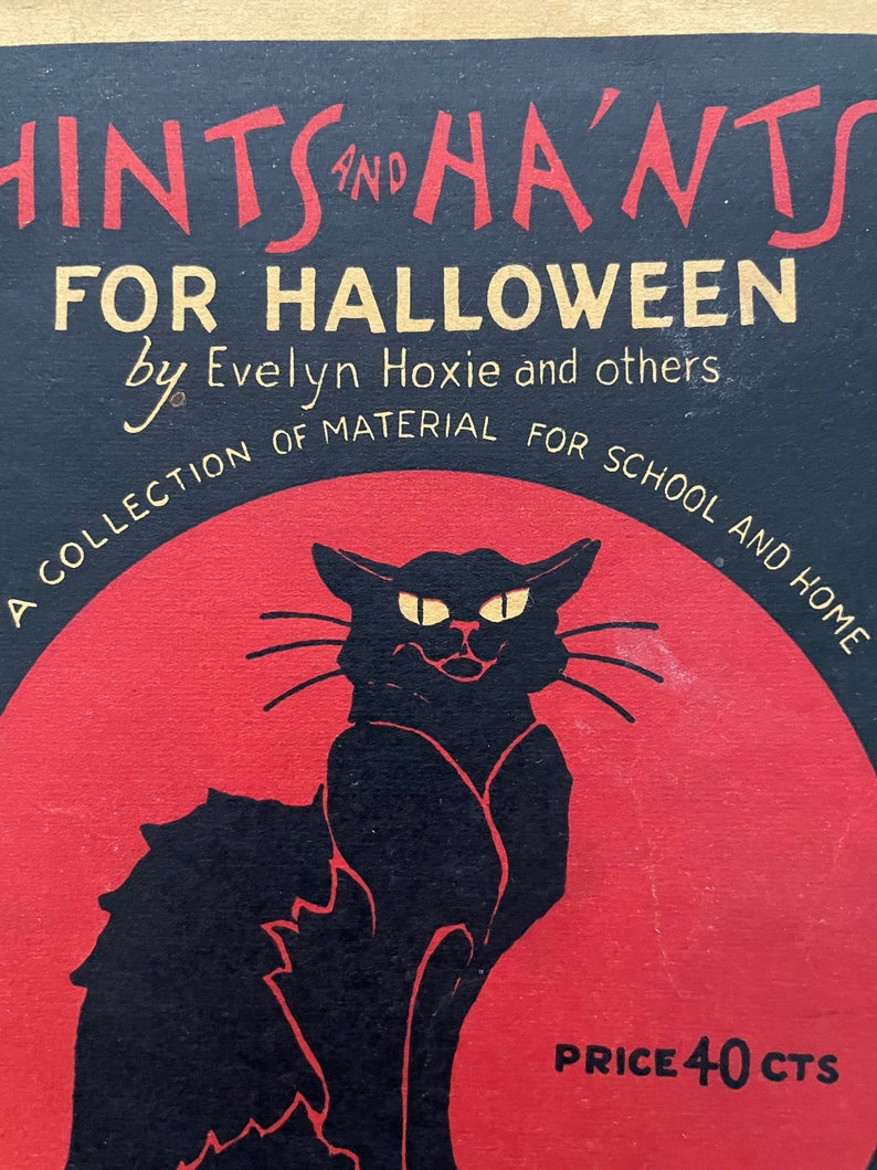 Antique Halloween Book Hints and Ha'nts for Halloween Etsy