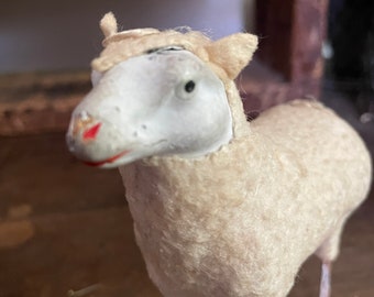 Antique Wooly Putz Sheep - Etsy