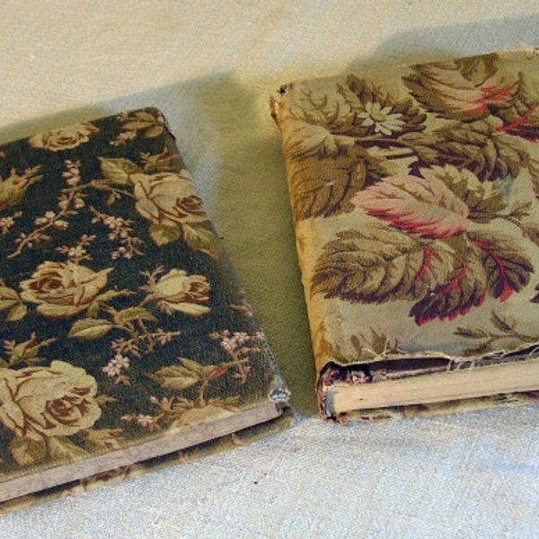 Old Fabric Covered Books