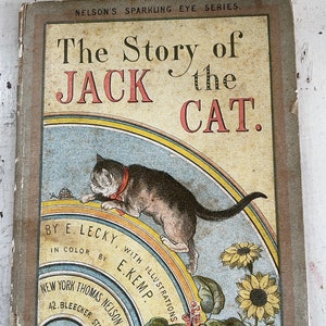 Antique Children’s Book with Cats