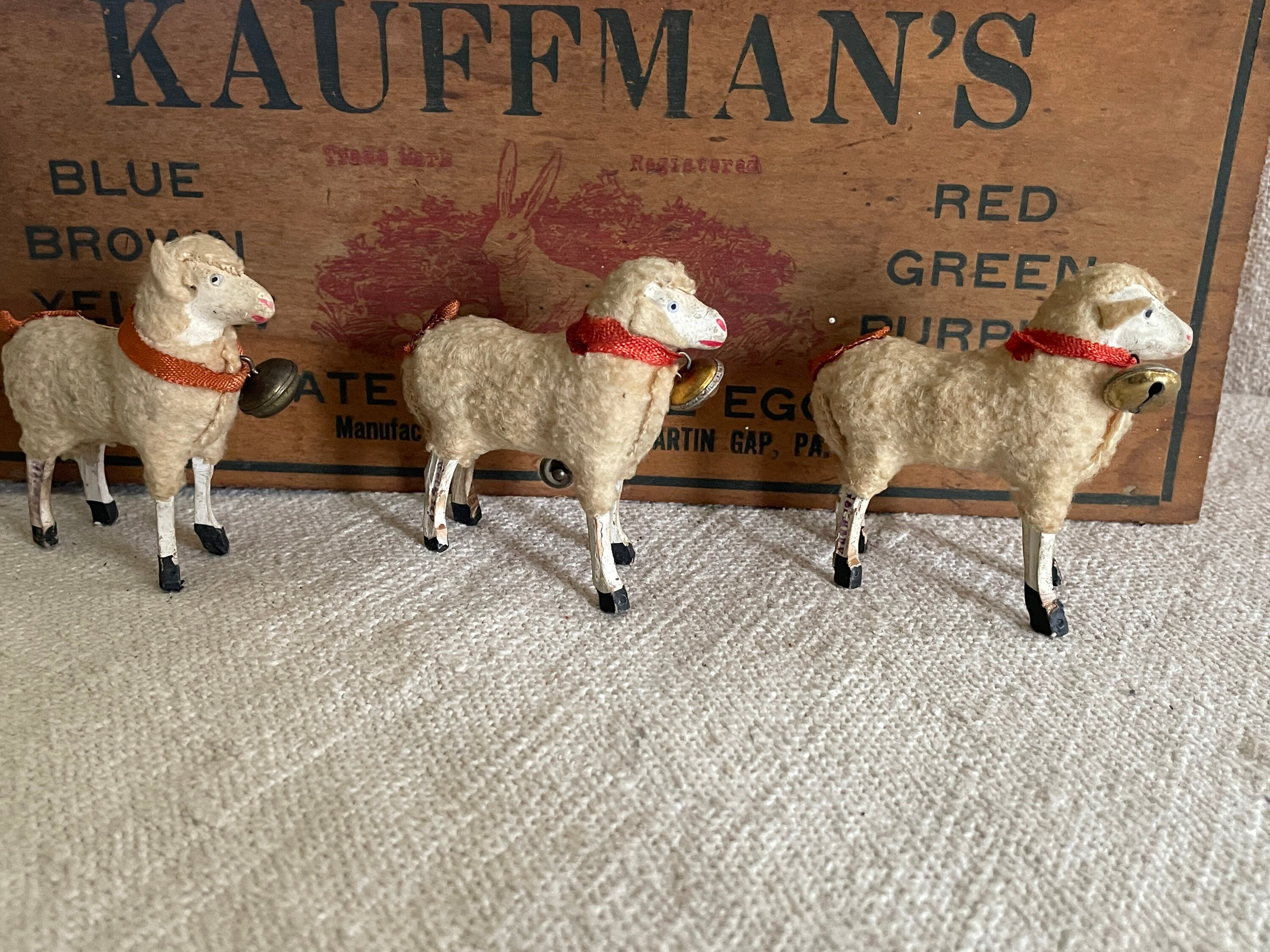 Antique Wooly Putz Sheep - Etsy