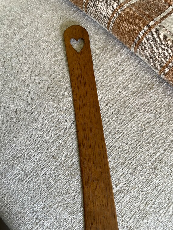 Antique Wooden Busk with Heart - image 5