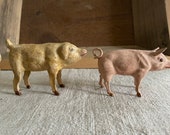 Antique Putz Pigs