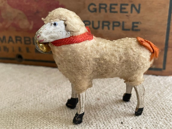 Antique Wooly Putz Sheep - Etsy
