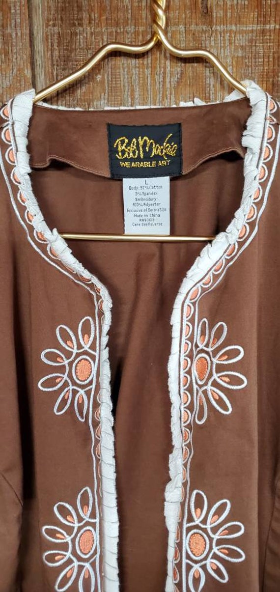 Vintage Bob Mackie Wearable Art  Flower Jacket - image 1