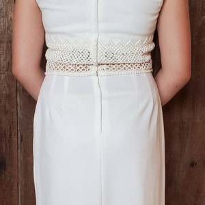 Vintage 1970s white Lace dress image 4