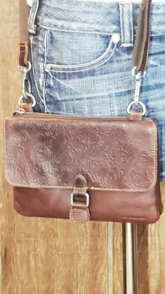 Brown Leather Wallet Purse