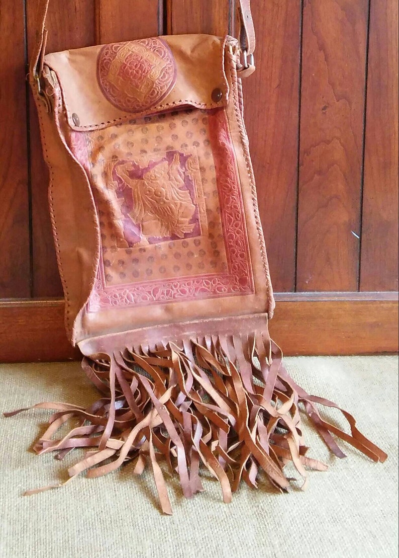 Leather Boho Style Purse Etsy