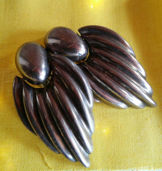 Boho Style Silver Earrings - image 1