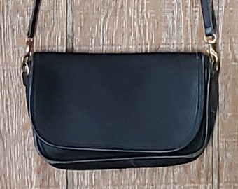 Vintage Coach Emmie Flap Bag in Black 9018 - Etsy