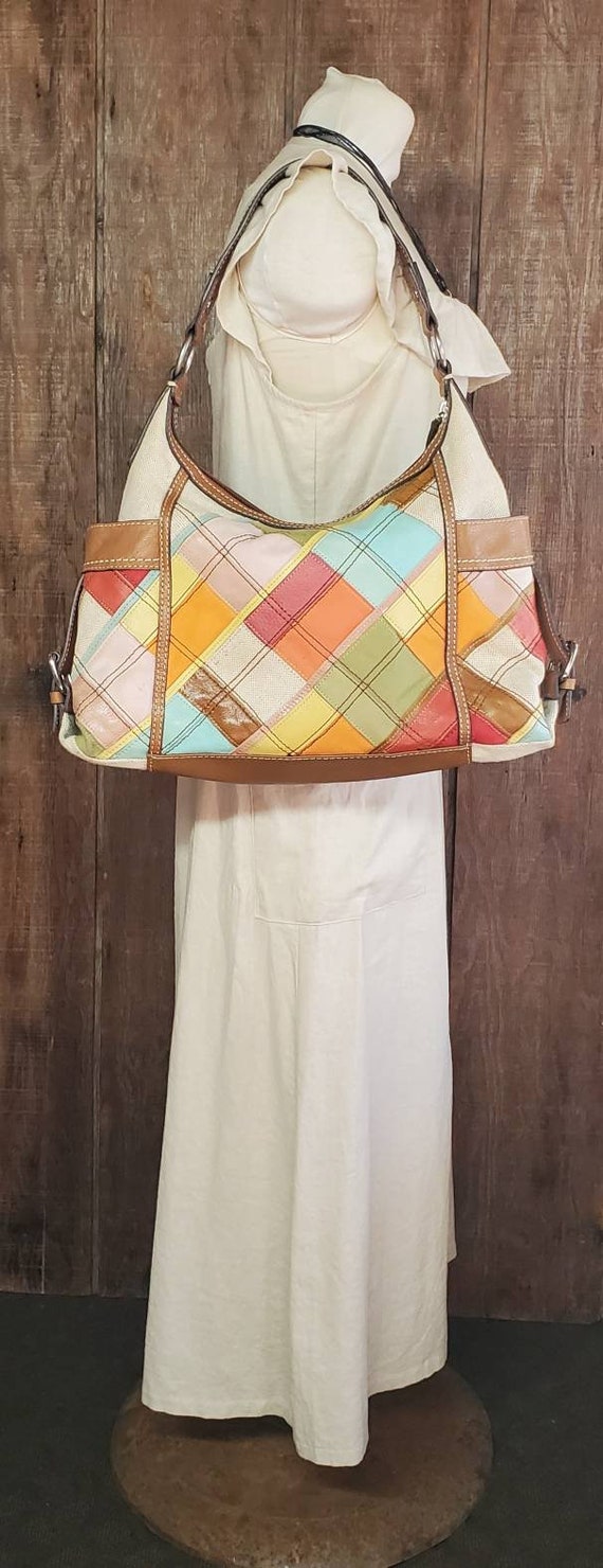 Vintage Fossil Patchwork Purse