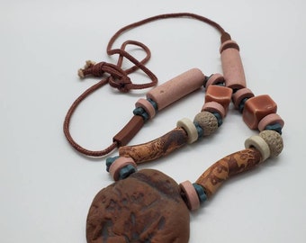 Buffalo Clay Necklace