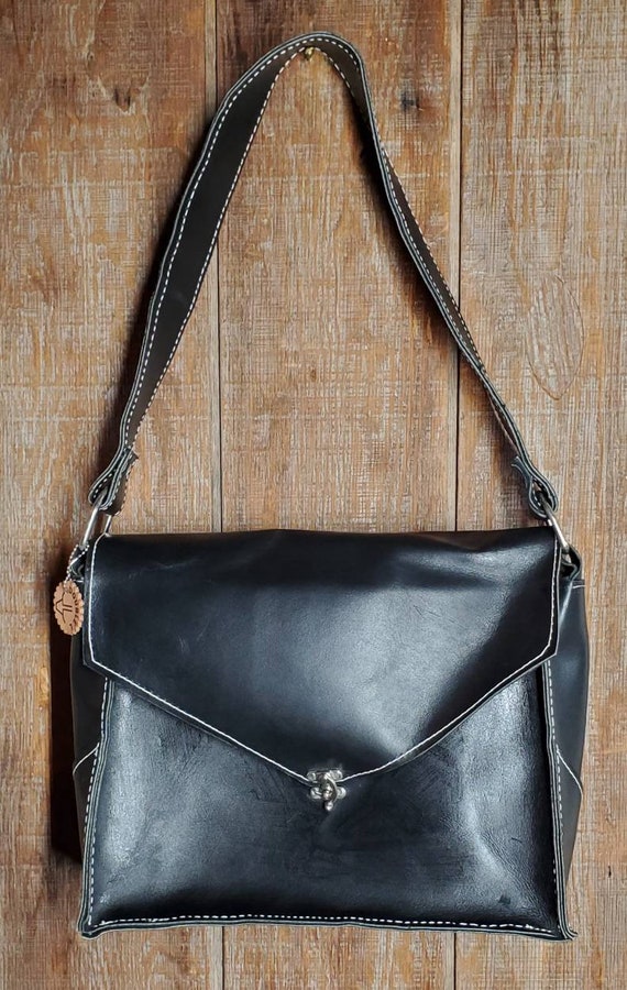 Black Leather Briefcase - image 1