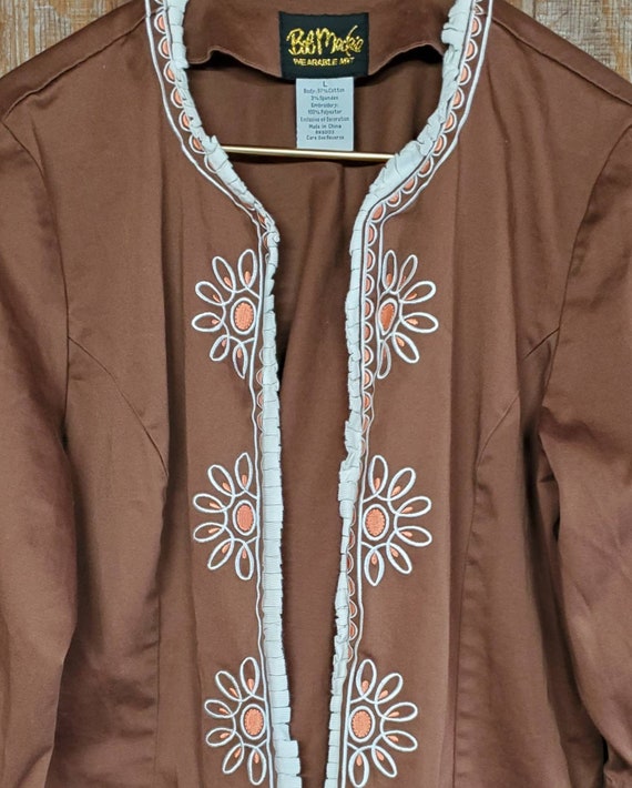 Vintage Bob Mackie Wearable Art  Flower Jacket - image 2