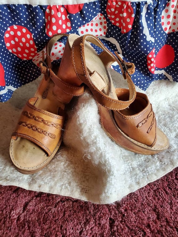 vintage clogs from the 70s