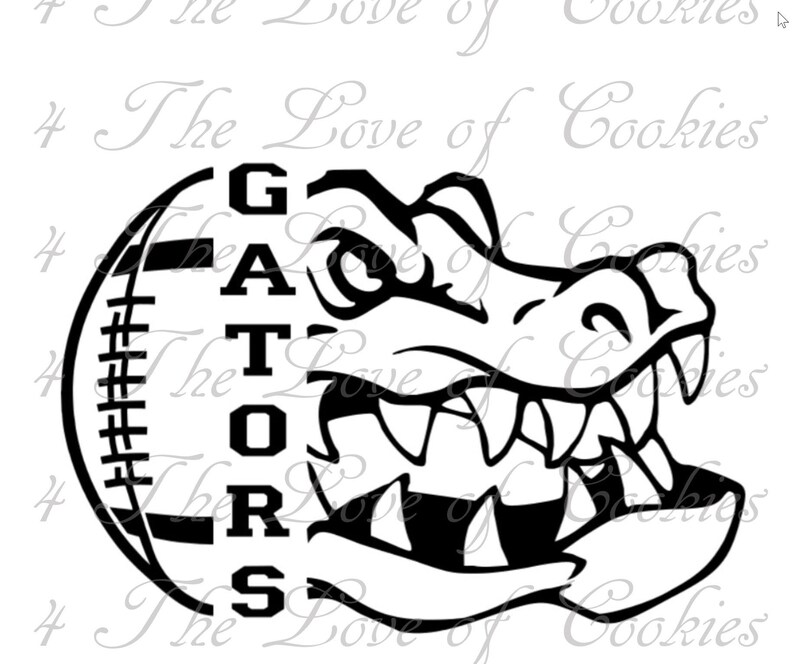 Gators football silkscreen stencil gators football | Etsy