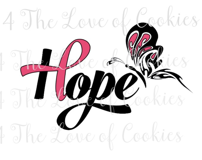 Breast Cancer Awareness Silk Screen Stencil, Hope Silk Screen, Custom