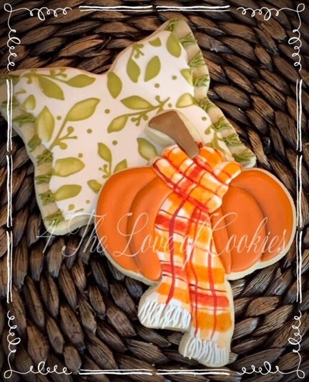 Pumpkin With Scarf Cookie Cutter Fall Cookie Cutters Etsy