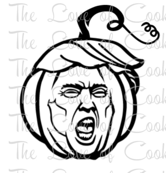 Trump Silkscreen Trump Stencil Trumpkin Stencil Trumpkin - Etsy