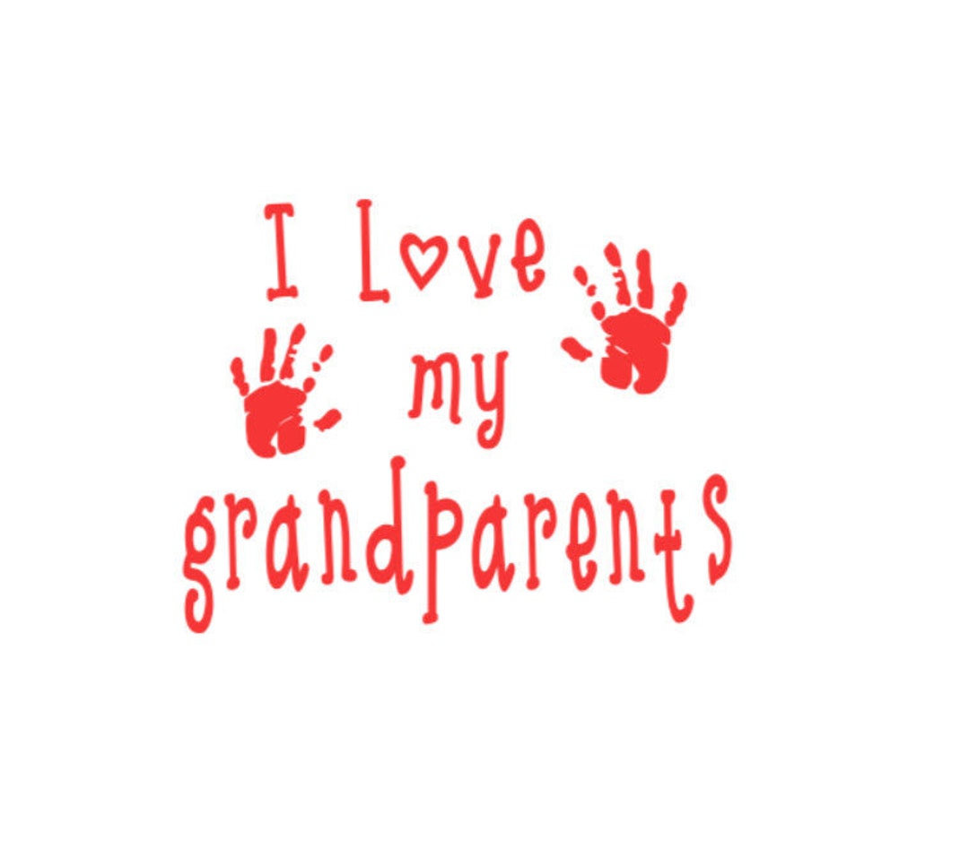 Buy I Love My Grandparents Silk Screen Stencil Grandparents Day Online in  India - Etsy