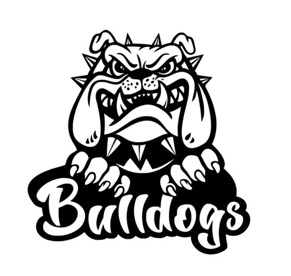 Bulldogs Silk Screen Stencil Bulldog Football Silk Screen | Etsy