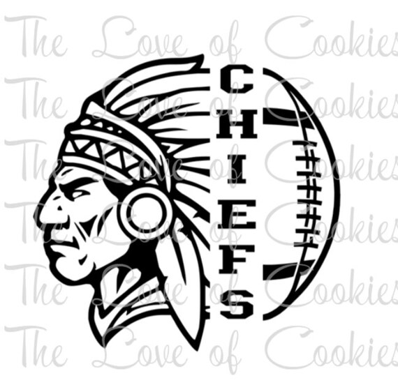 Plantilla serigrafía fútbol de los jefes serigrafía de - Etsy España