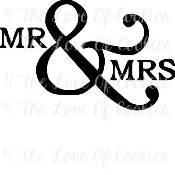 Mr &amp; Mrs Silk Screen Stencil Wedding Stencil Cookie Stencils - Etsy