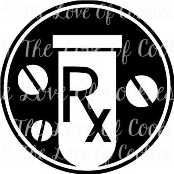 RX Pill Bottle Silk Screen Stencil Stencil Cookie Stencils - Etsy