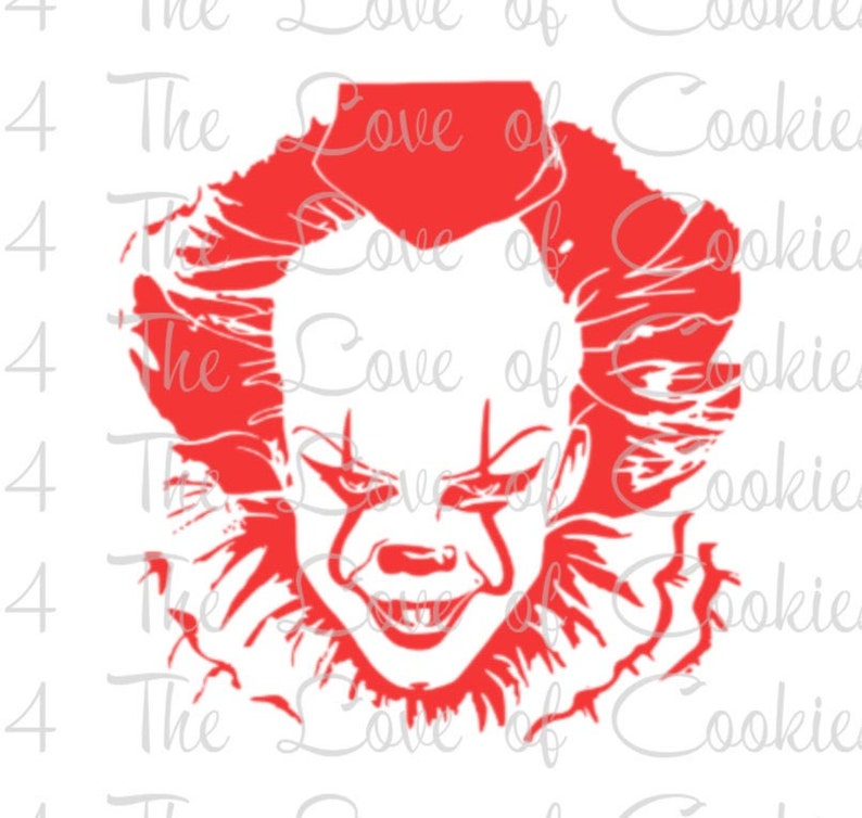 Scary Clown Silk Screen Scary Clown Stencil Custom Silk Etsy