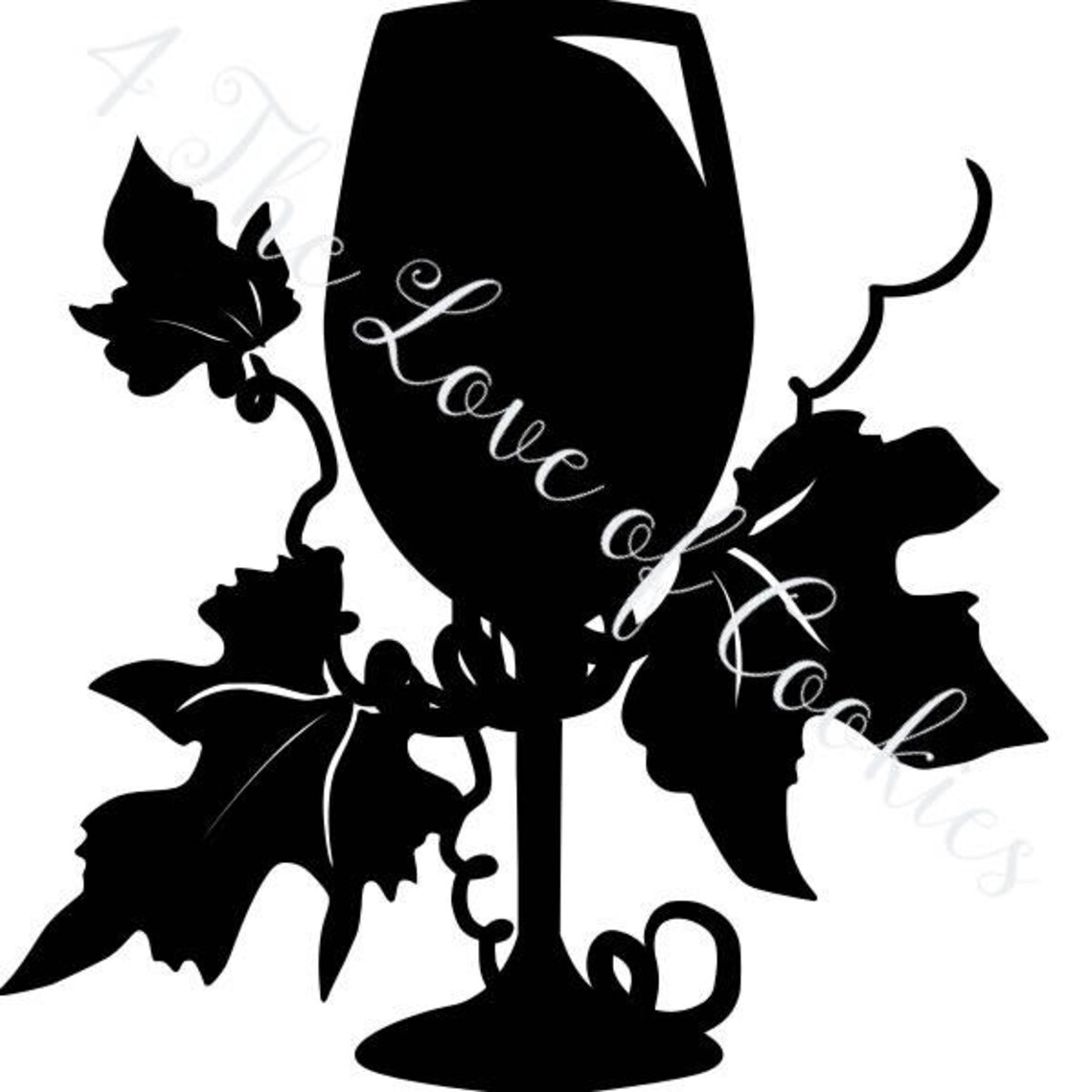 Wine Glass Silk Screen Stencil Wedding Stencil Cookie | Etsy