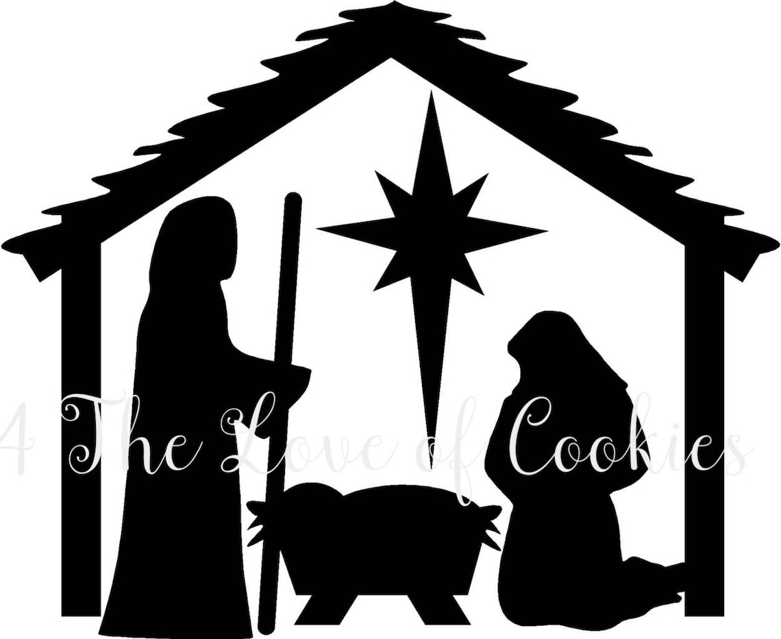Christmas Silk Screen Stencils Manger Stencil Religious Etsy