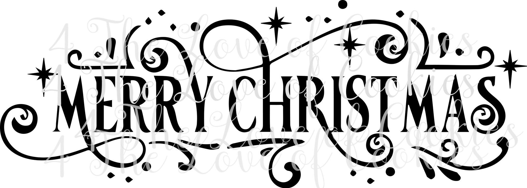 Merry Christmas Silk Screen Stencil Christmas Silk Screen Etsy