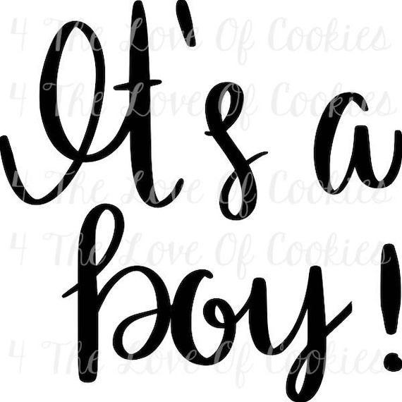 It s A Boy Stencil Craft Supplies Tools Jewelry Beauty Brainchild