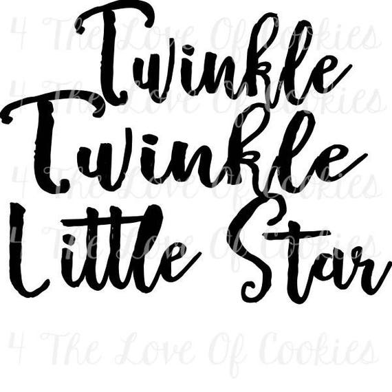Twinkle Twinkle Little Star Silk Screen Stencils Baby Boy - Etsy