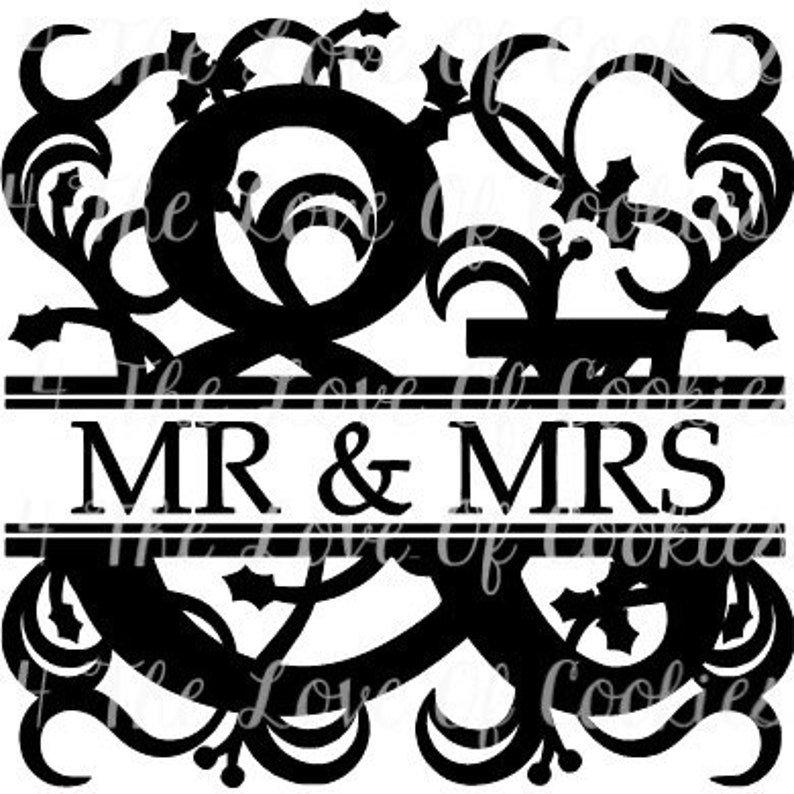 Mr &amp; Mrs Silk Screen Stencil Wedding Stencil Cookie Stencils - Etsy