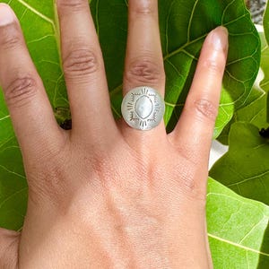 Sterling Silver Concho Ring
