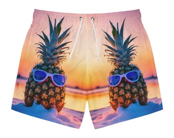 Men's Cool Pineapple Swim Trunks