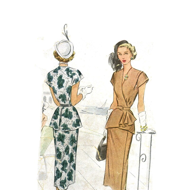 40s Dress Pattern - Etsy