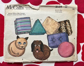 1950s Vintage Sewing Pattern - McCalls  2159 Cushion Covers