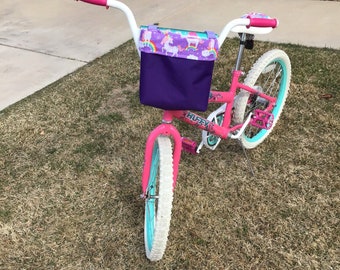 Children Bike Storage Holder Plastic Bicycle Basket Front Handlebar Carrier