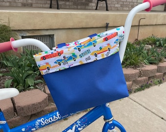 Race Car Handlebar Bag: Kids' Bike, Scooter, Tricycle Accessory