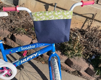 Space Canvas Handlebar Bag: Kids Bike, Scooter, Tricycle - Water Resistant
